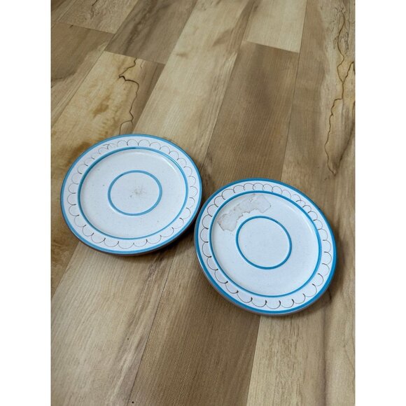 Vintage Stangl Blue Daisy Plates – Set of 2 - Picture 1 of 8